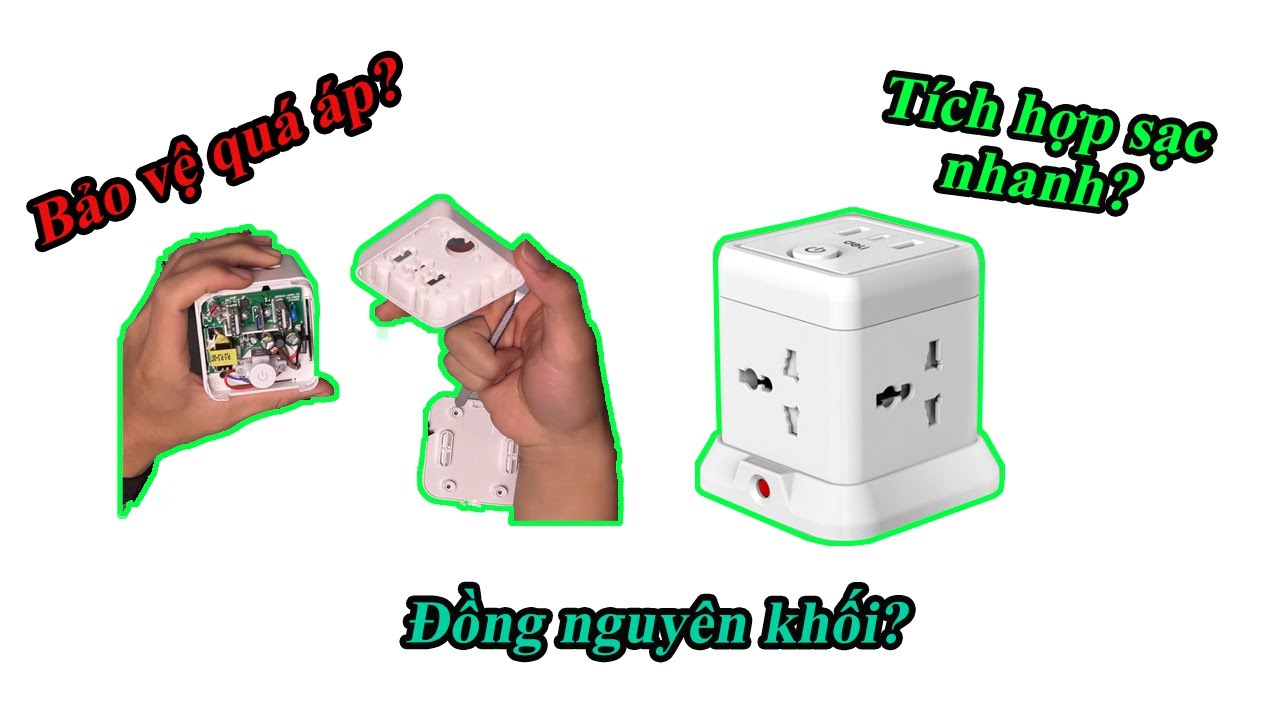 Ổ cắm Deli siêu chất lượng | Tích hợp sạc nhanh PD20W | Vật liệu siêu xịn
