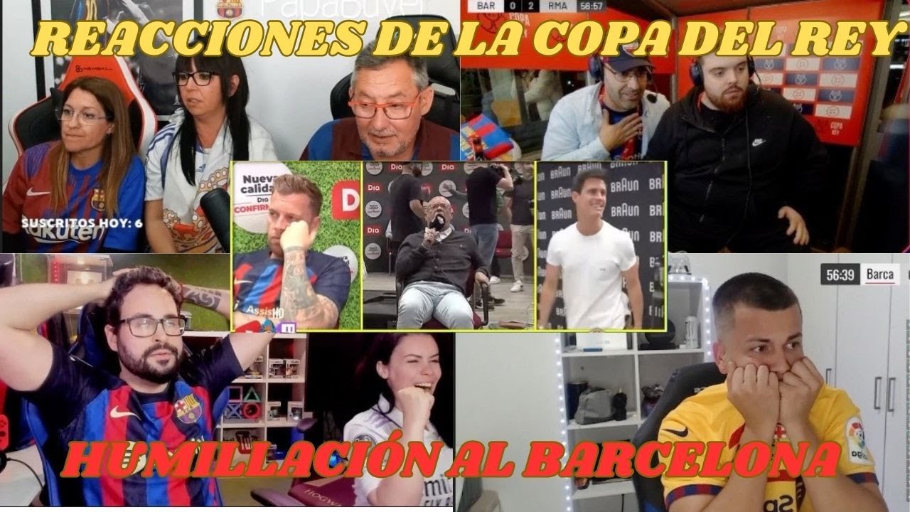 REACCIONES CULES Y MADRIDISTAS | BARCELONA 0 REAL MADRID 4 | GOLEADA DEL MADRID