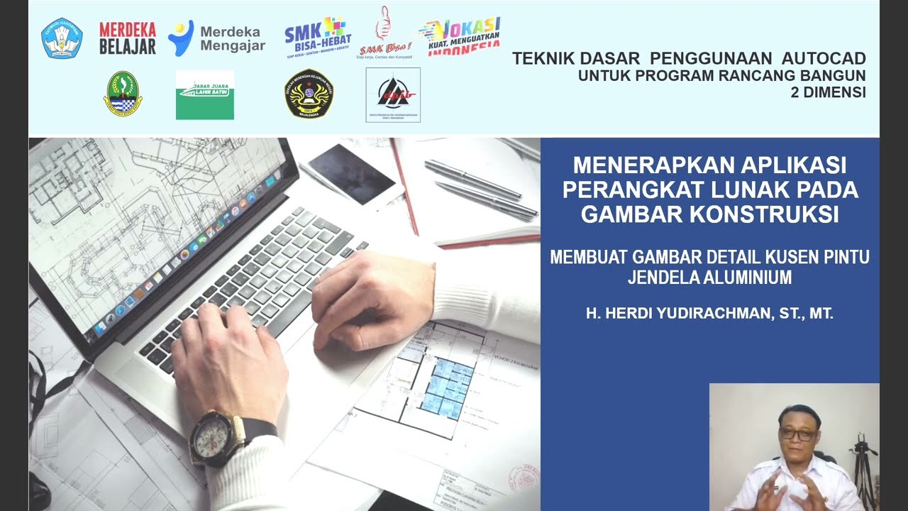 MEMBUAT GAMBAR DETAIL KUSEN PINTU JENDELA ( PJ) ALUMUNIUM