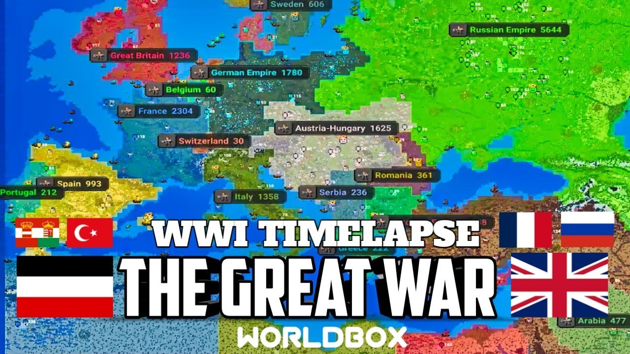 The Great War! WWI [ WorldBox ] Timelapse