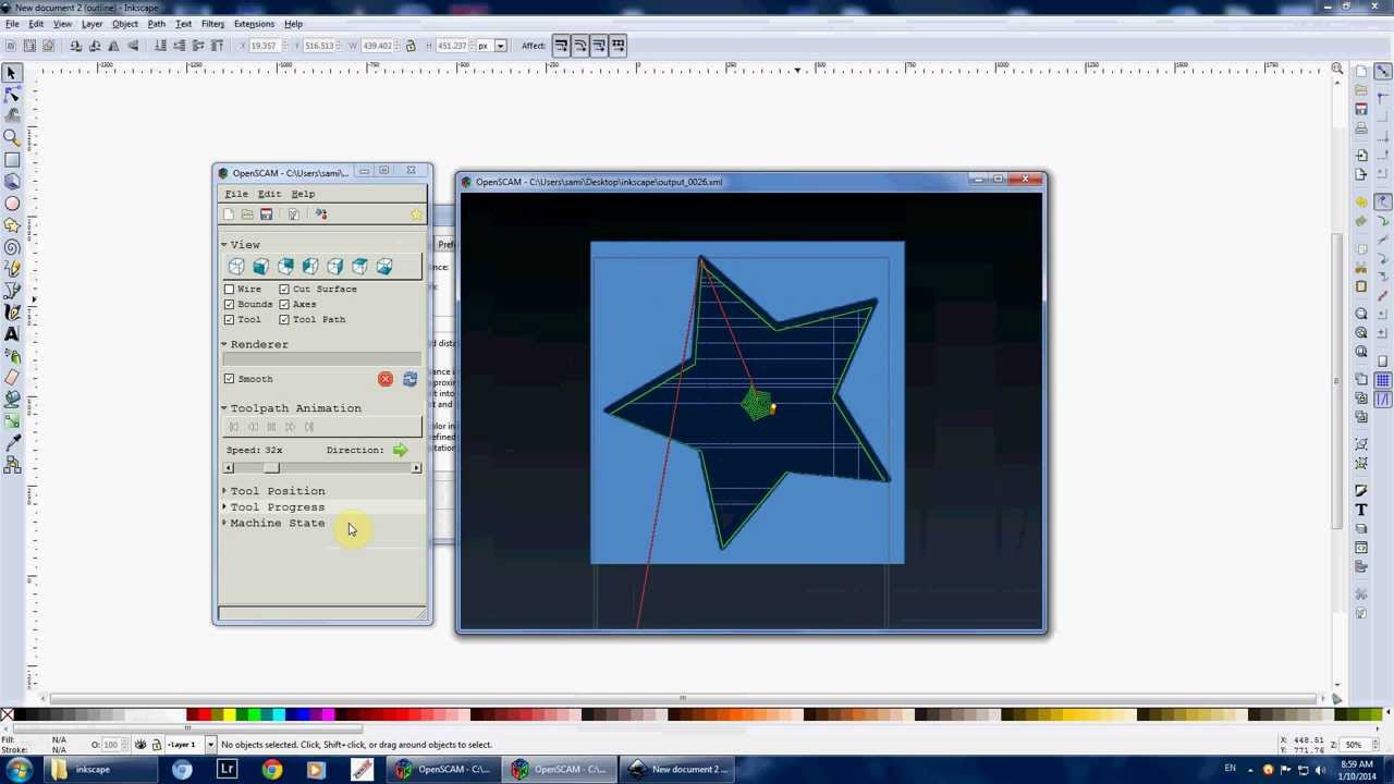 Gcodetools Tutorial 3 Filling inside area one object