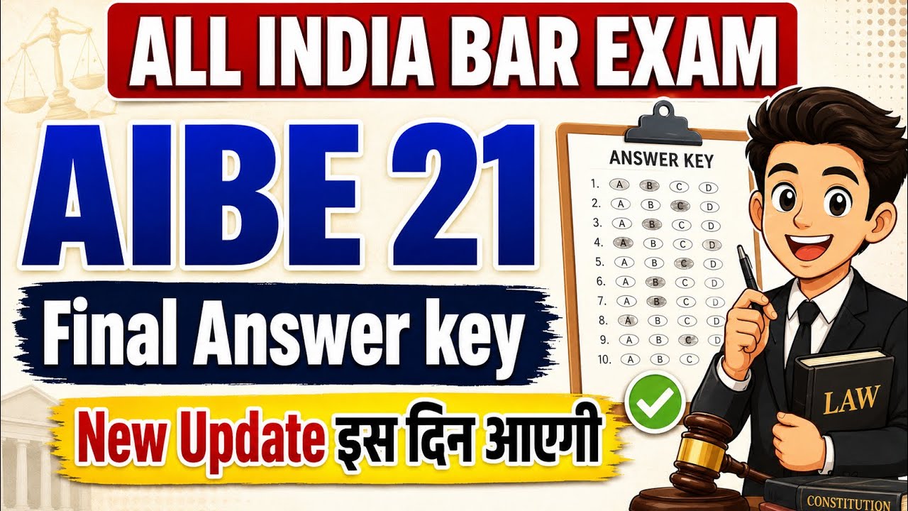 AIBE 21 Final Answer key 🥳Update | ALL INDIA BAR EXAM |#aibe21finalanswerkey #aibe21result 