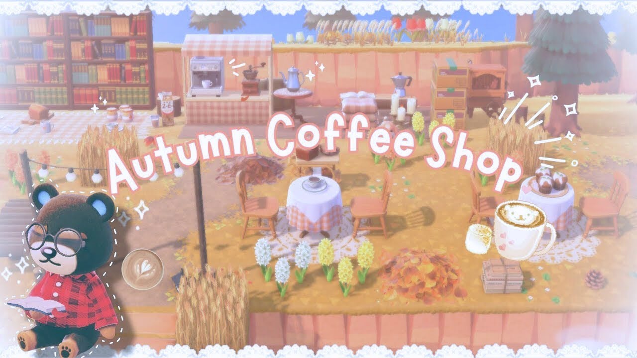  ೀ⋆｡˚☕️ Building a cozy autumn coffee shop |acnh speed build| + talking about 3.0 update! ⋆｡˚☕︎