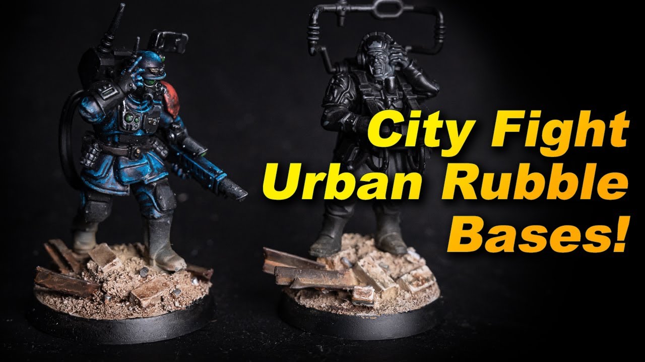 Making Urban Rubble Bases for Warhammer 40,000! My Imperial Guard