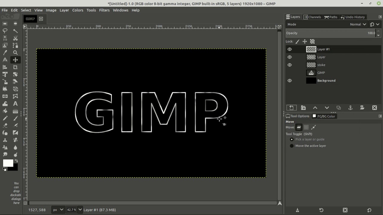 Gimp Tutorial Colorful Text Design in Tamil