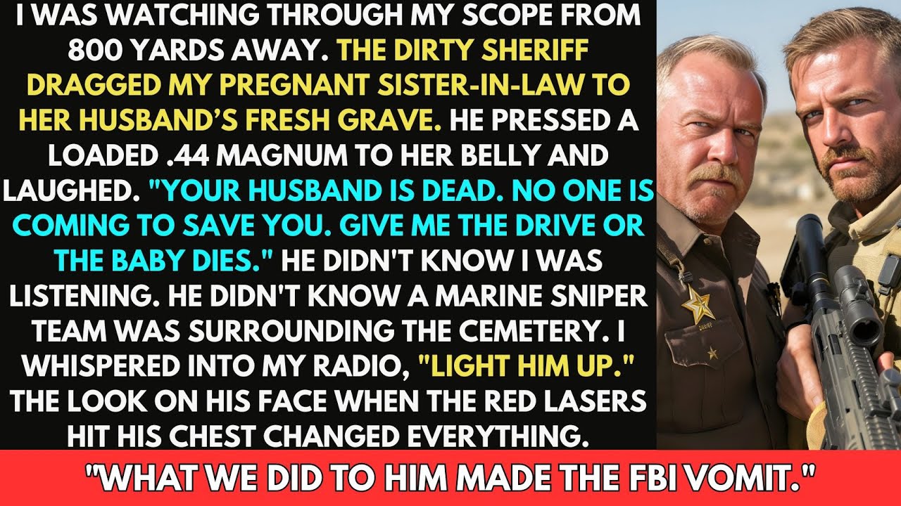 Dirty Sheriff Pointed A Gun At A Crying Pregnant Widow — He Didn't Know A Marine Sniper Was Watching