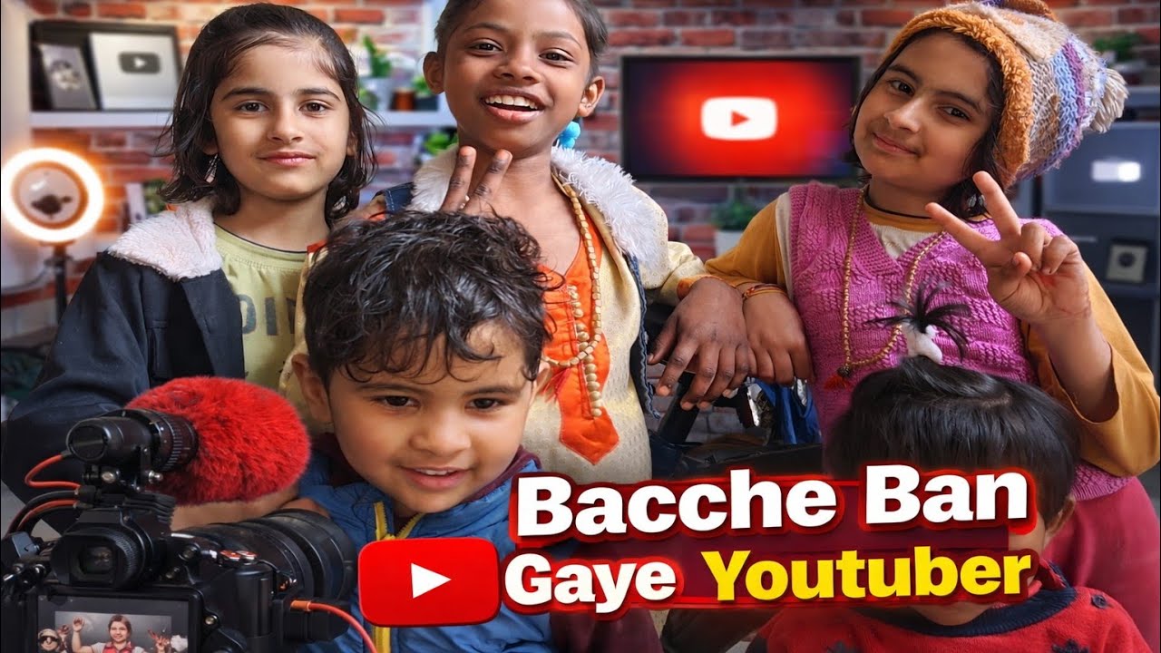 😂 Bacche Ban Gaye Youtuber! Ab Hum Seekhenge Inse! || 😆 Camera Dekhte Hi Ban Gaye Star!