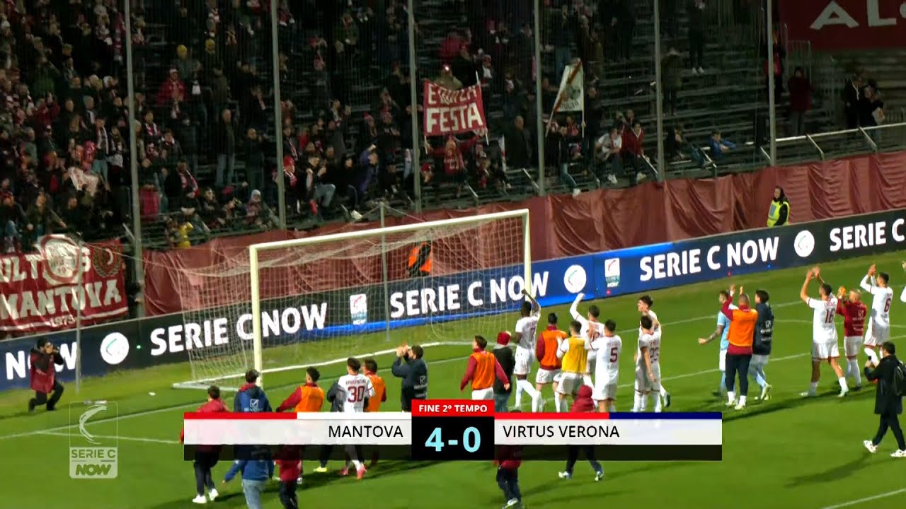 Gli highlights di Mantova-Virtus Verona 4-0
