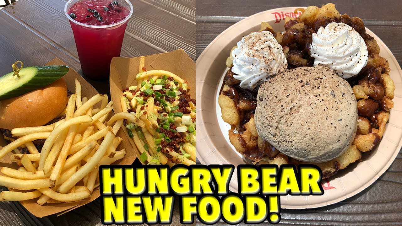 NEW at Disneyland's Hungry Bear! My Favorite Funnel Cake EVER?! & NEW Double Cheeseburger!