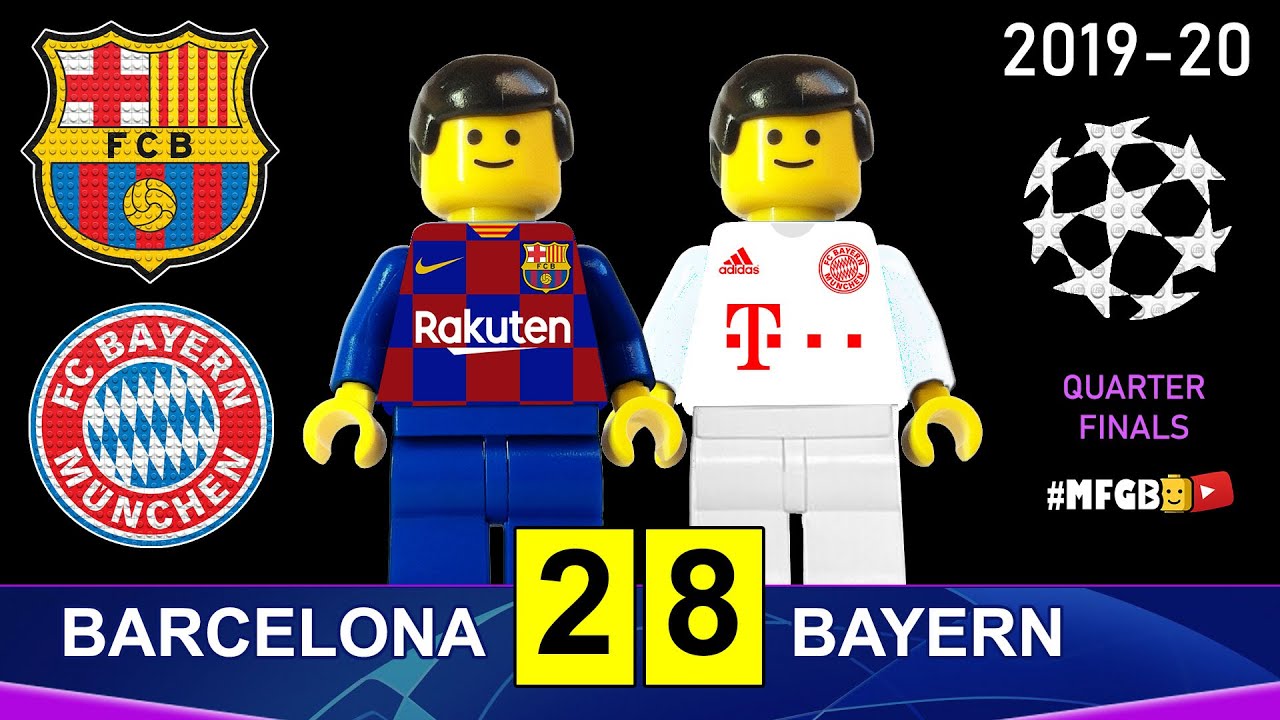 Barcelona vs Bayern 2-8 • Champions League 2019/20 in Lego • All Goals Highlights Lego Football