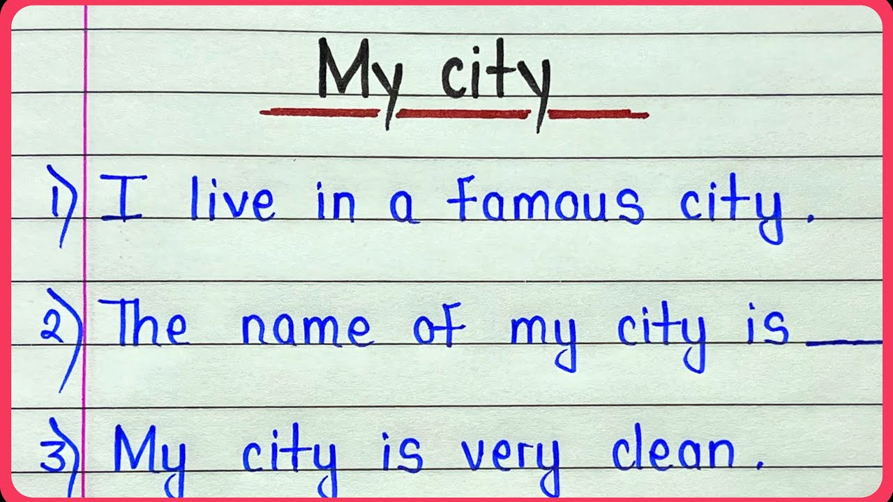 Essay on my city 10 lines || My city essay in english 10 sentences || My city