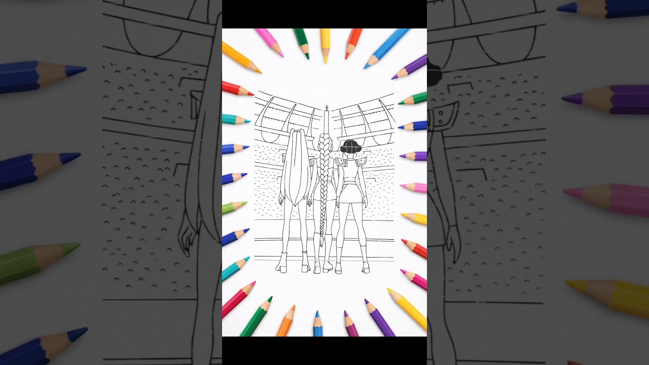 Handrex Girls Secret Power Revealed! 😱 #coloring #rumi #kpopdemon