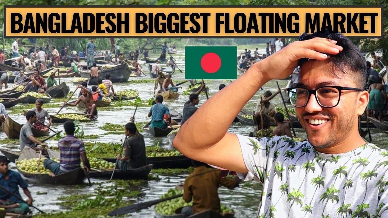 MIND BLOWING FLOATING MARKET OF BANGLADESH.
