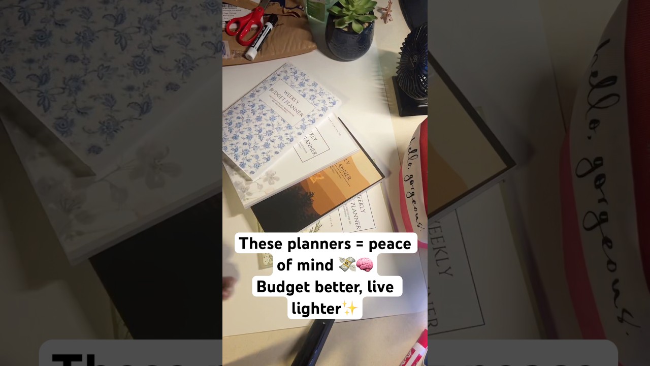 These planners = peace of mind 💸🧠Budget better, live lighter✨