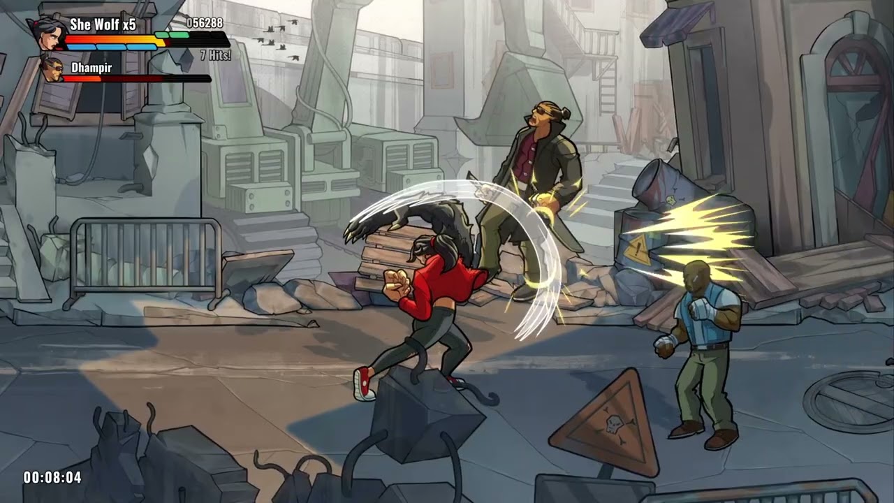 Mayhem Brawler | Arcade Superhero Difficulty NO DEATH Run as She-Wolf