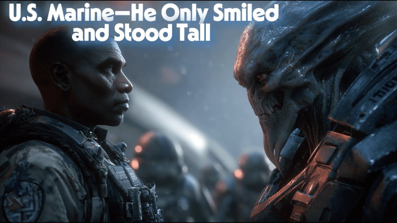 A Galactic Warrior Issued a Warning to a U.S. Marine—He Only Smiled and Stood Tall | Best HFY Story