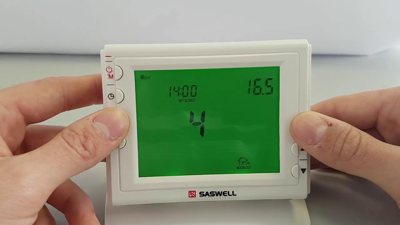 Thermostat Saswell SAS908XWHB-7-RF