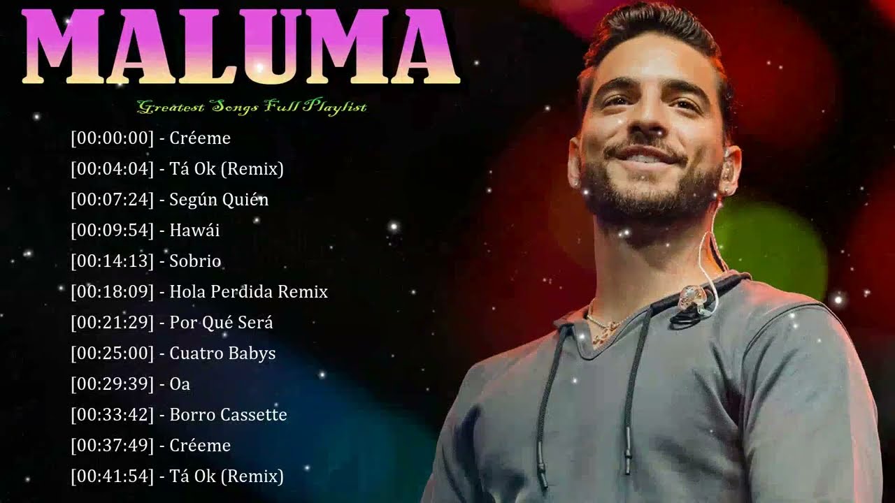 🪶 Maluma – Effortless vocals floating over beats made for late-night vibes 🌌