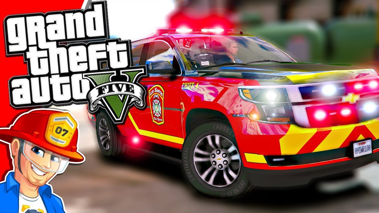 GTA 5 Emergency Services MOD "Fire Chief Tahoe!"