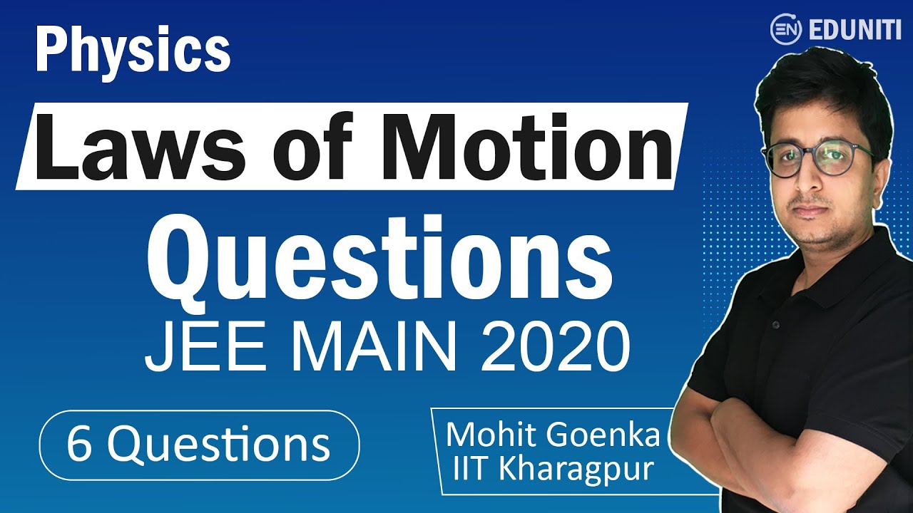 Laws of Motion | JEE Main 2020 Solutions | JEE Physics | Mohit Goenka