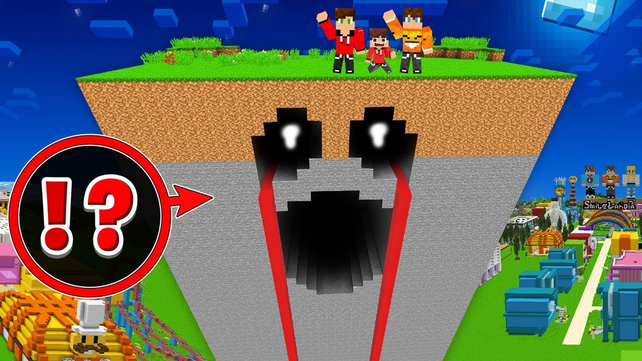 ZNALEŹLIŚMY DZIWNĄ I STRASZNA G&Oacute;RĘ OBOK SMILELANDI w Minecraft!
