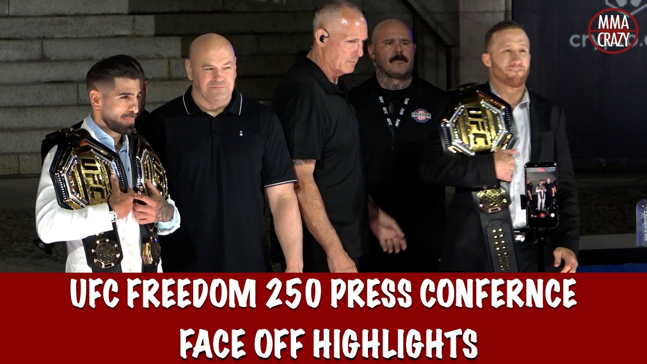 UFC Freedom 250 Pre Fight Presser FACE OFF Highlights