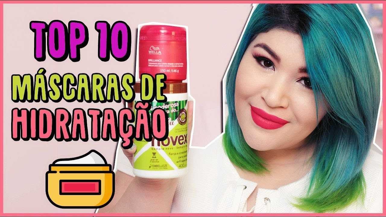 💦 TOP 10 MÁSCARAS DE HIDRATAÇÃO CAPILAR [No Poo e Low Poo]
