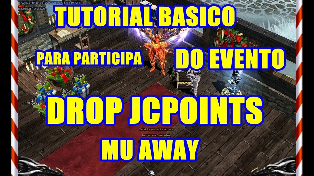 TUTORIAL B&Aacute;SICO DROP JC POINTS EVENTO 24H mu away
