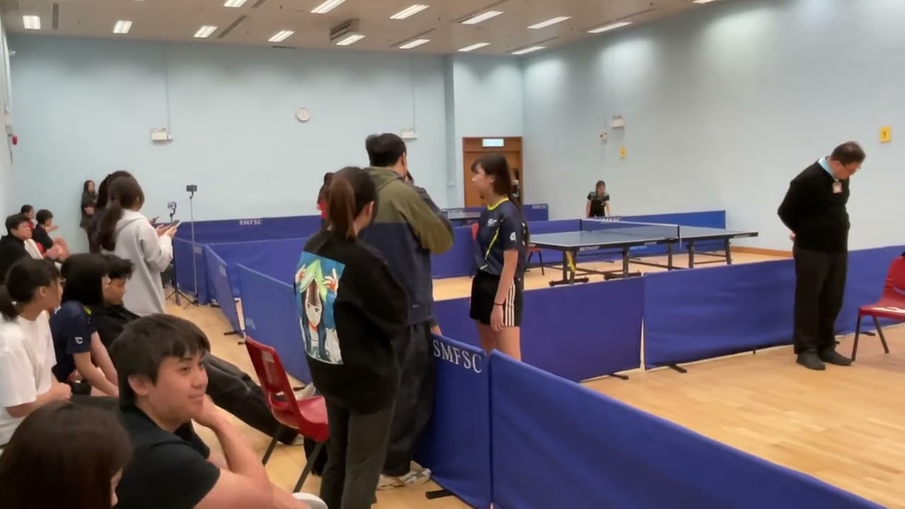 25/26 年度 D3(HK) 女子乙組學界乒乓球決賽 vs 香港國際學校 (第一場雙打第二局)