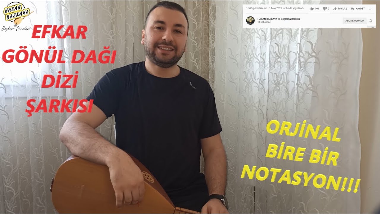 EFKAR (Gönül Dağı Dizi Şarkısı) Kısa Sap Bağlama Ders 43