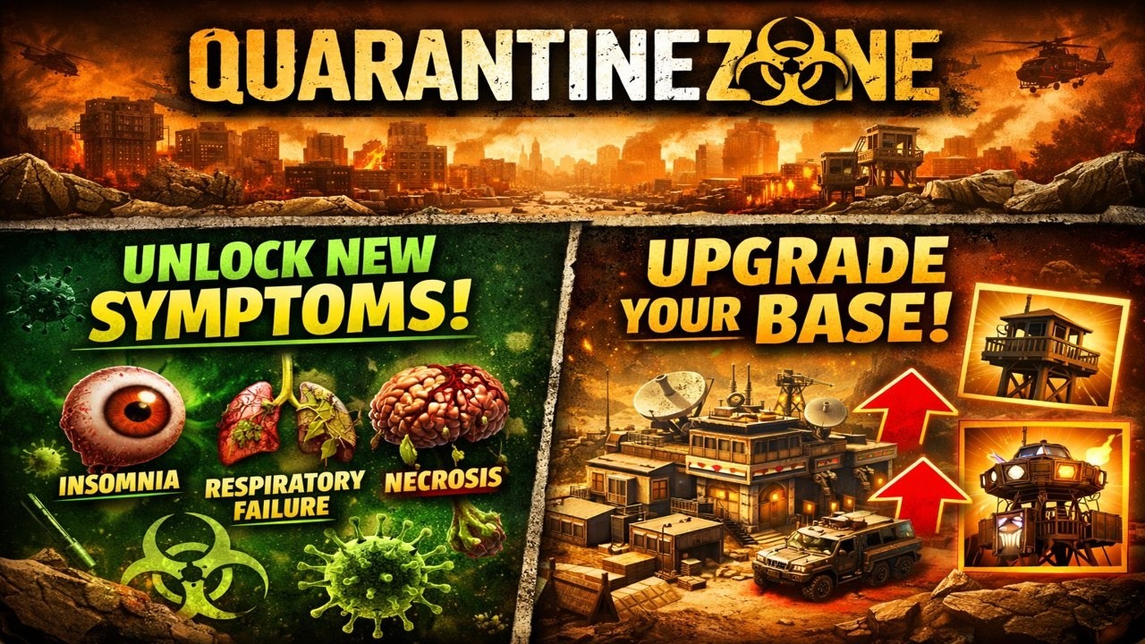 unlocking more symptoms and upgrading the base (quarantine zone ep. 3)