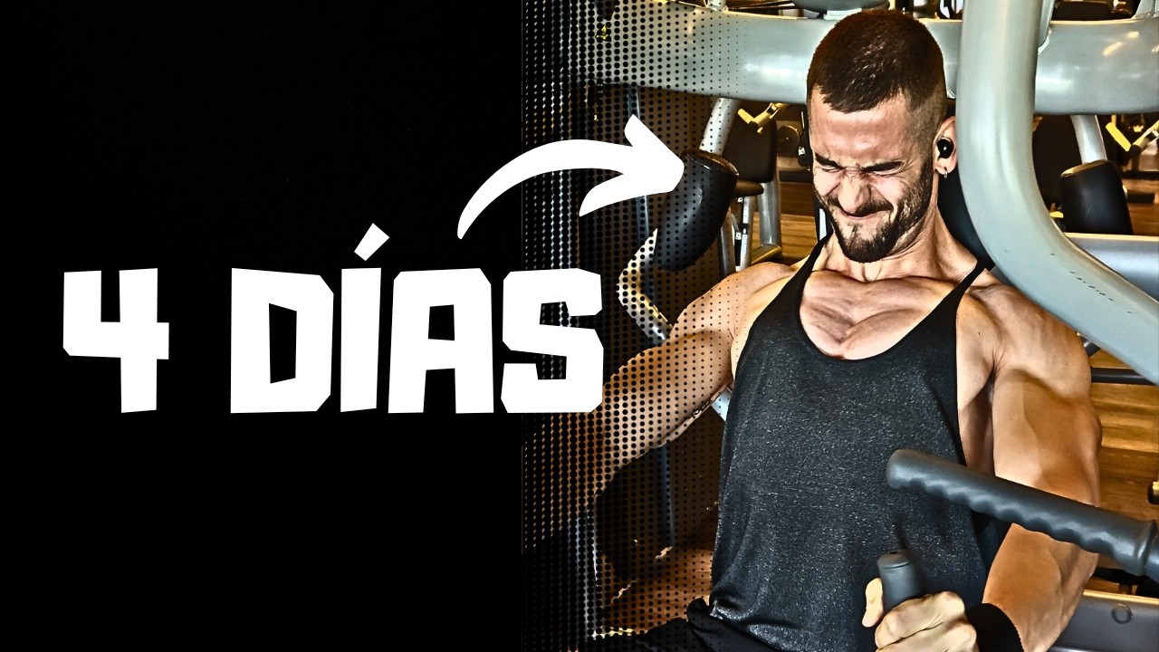 La MEJOR RUTINA de 4 días para GANAR MASA MUSCULAR