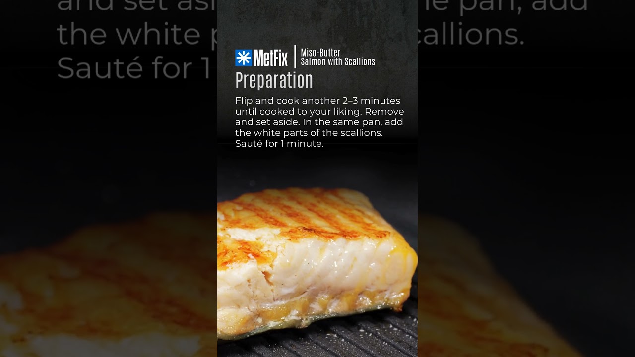 Miso-Butter Salmon with Scallions