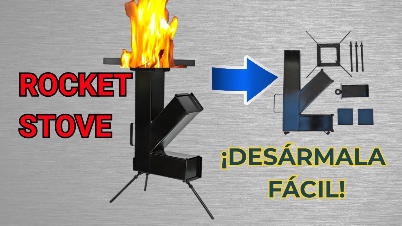 ¡Increíble Fogão a Lenha Portátil DIY! Cocina sin humo en segundos