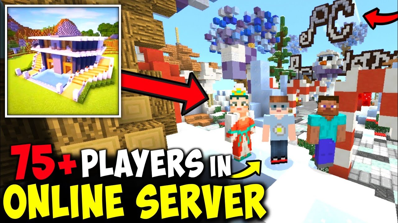 75+ Players in Online Server | Multiplayer Online Craft World Master Block 3d BEDWARS Server In 2025