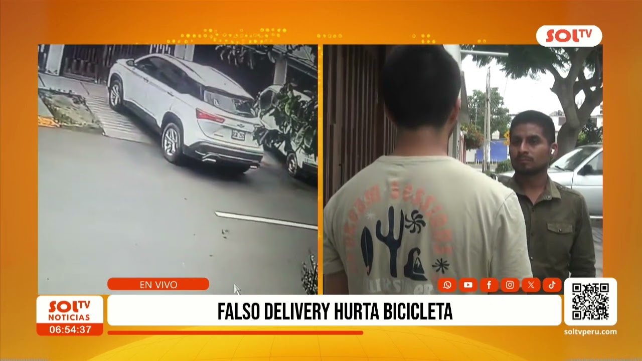 Trujillo: falso delivery hurta bicicleta