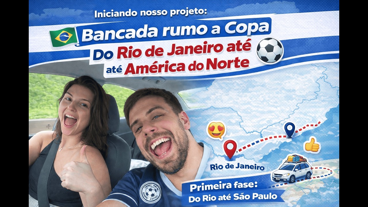 A jornada começou! Aluguel do carro + Rio até São Paulo 🚗⚽