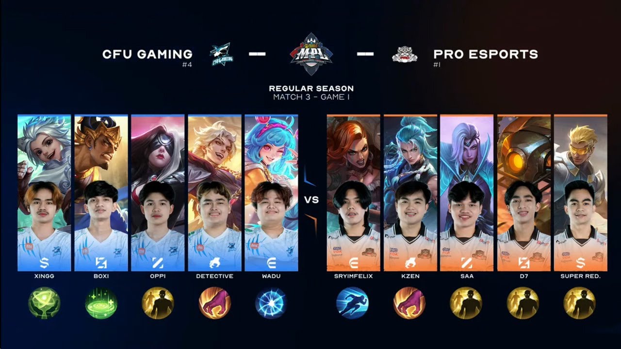 CFU Gaming Vs Pro Esports Game 1, MPLKH Season 8