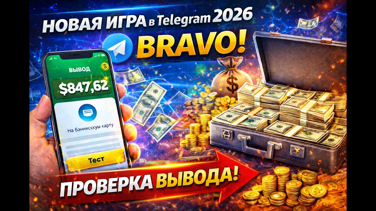 НОВАЯ ИГРА в Telegram 2026 — BRAVO!
