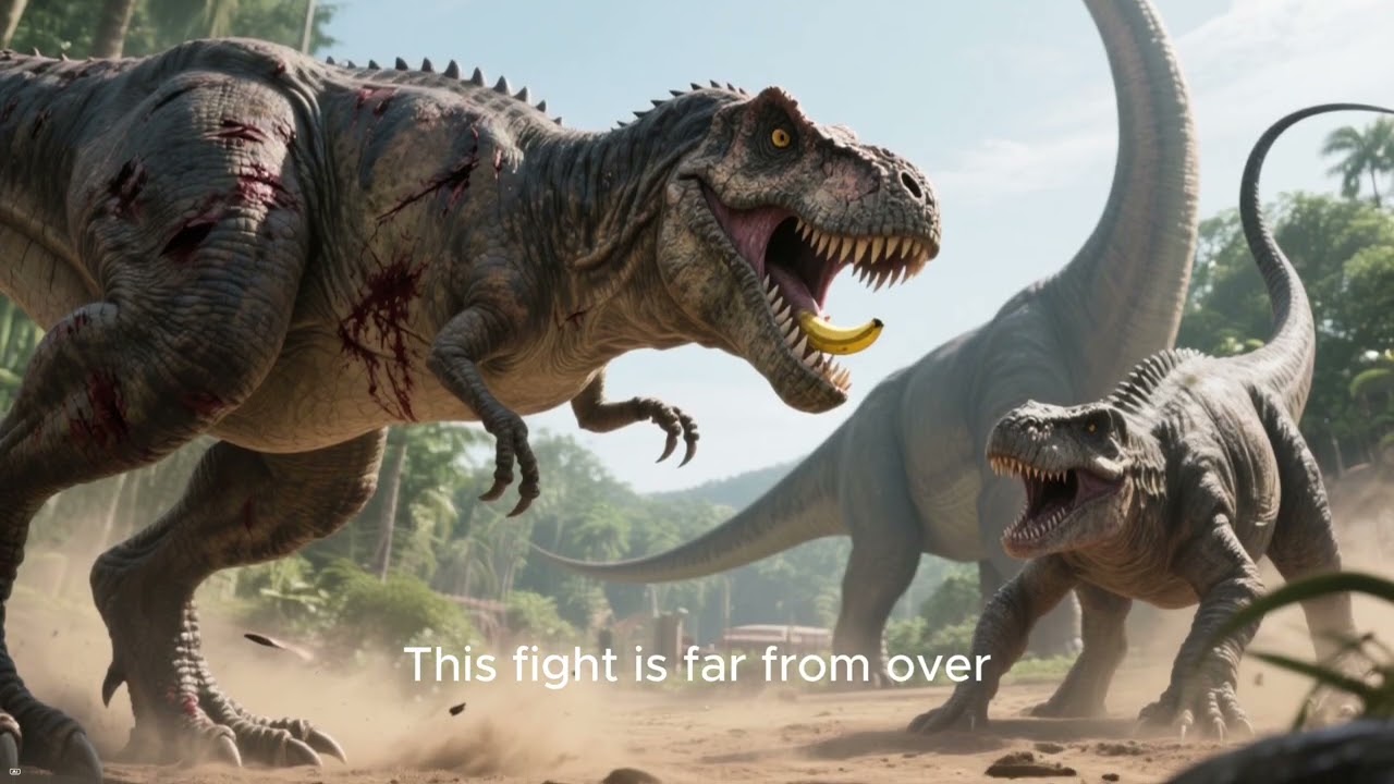 T Rex vs Brachiosaurus - Titan Vs. Giant, It's So Epic!