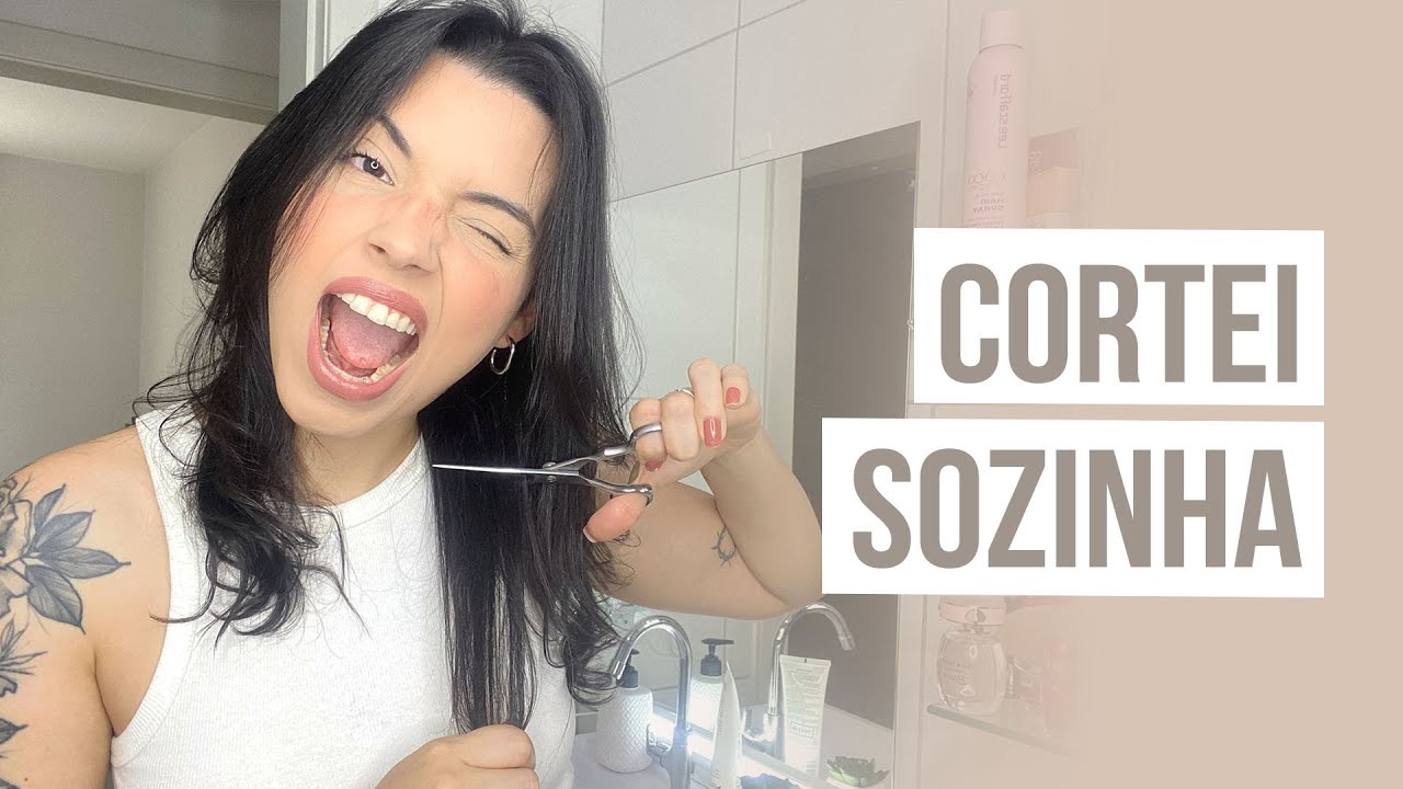 CORTEI MEU CABELO SOZINHA 🤣 (NOVAMENTE)