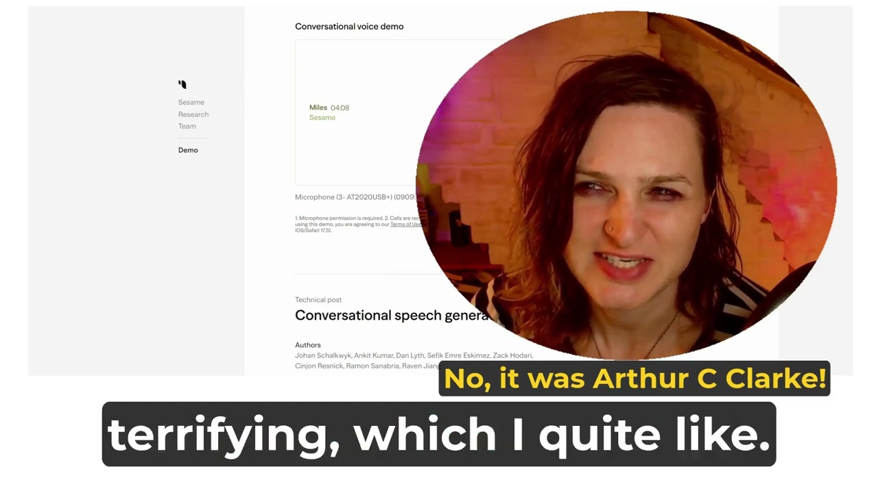 Another Conversation with Sesame (AI): Fermi Paradox, Alien Civilizations and Human Emotion