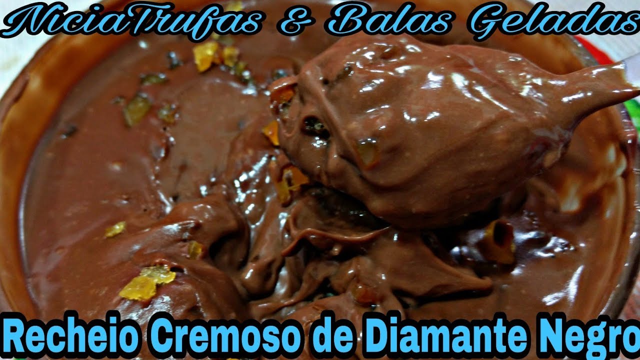Recheio Diamante Negro Cremoso Super Fácil de Fazer.