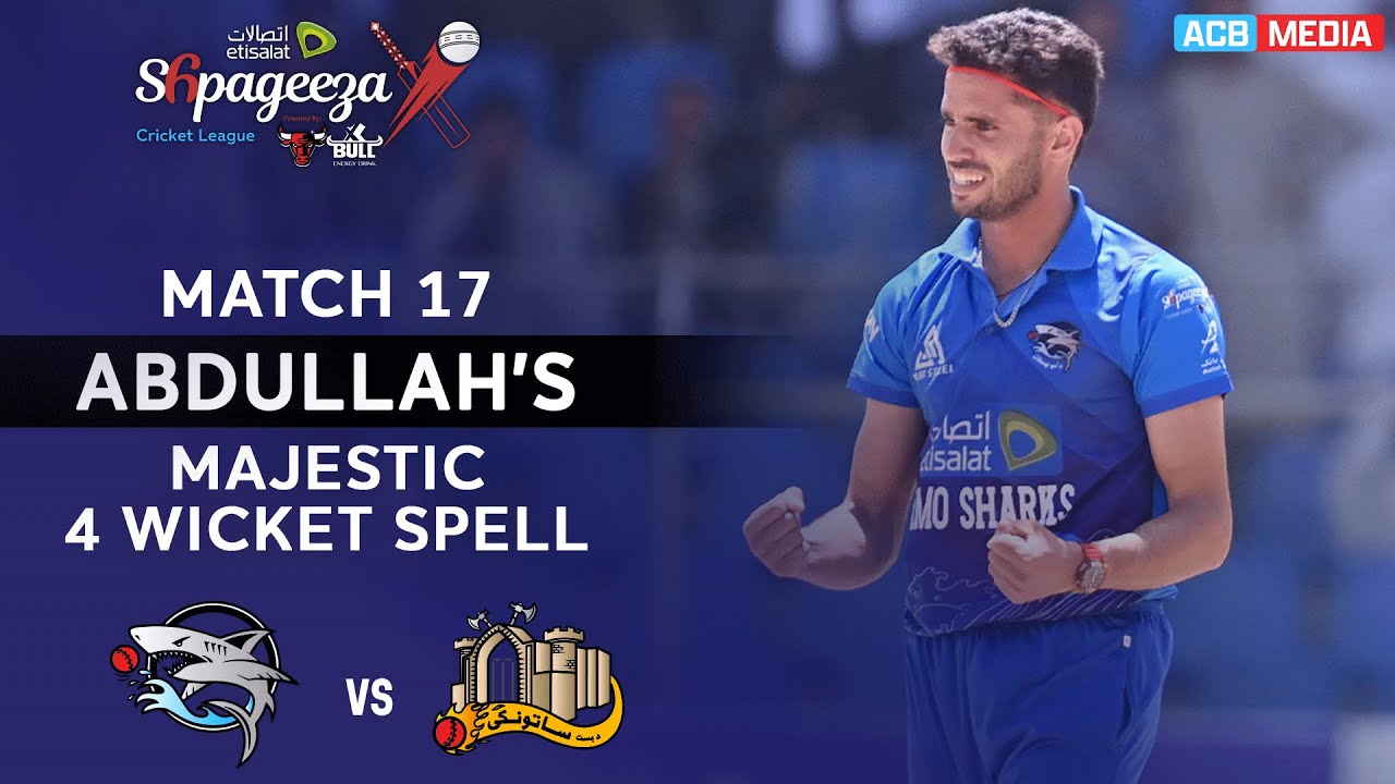 Abdullah's Majestic 4 Wicket Spell | Amo Sharks vs Bost Defenders | Match 17 | SCLX | ACB | 3Z1A