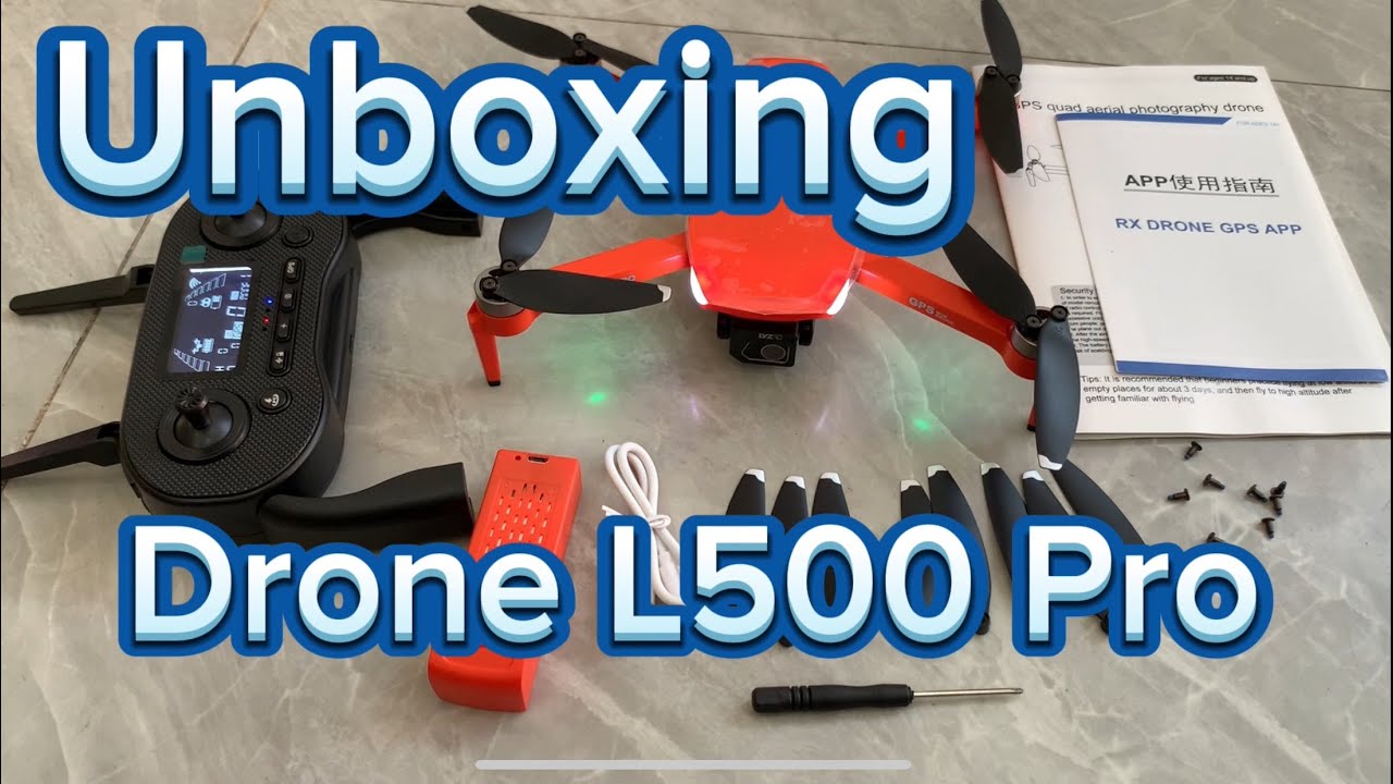 Unboxing Drone L500 Pro GPS