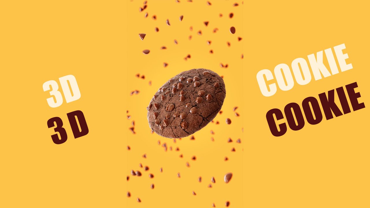 MAKING 3D COOKIE in BLENDER (FULL TIMELAPSE)