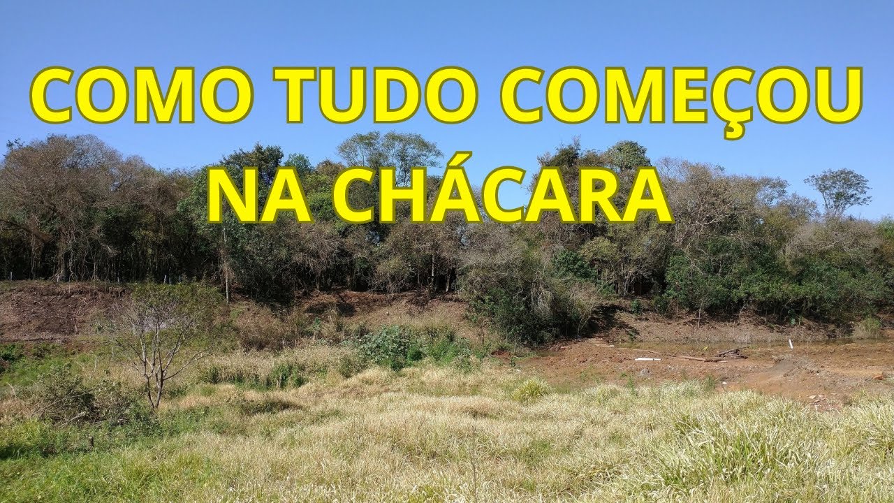 INÍCIO DA CHÁCARA, COMEÇO DE TUDO!