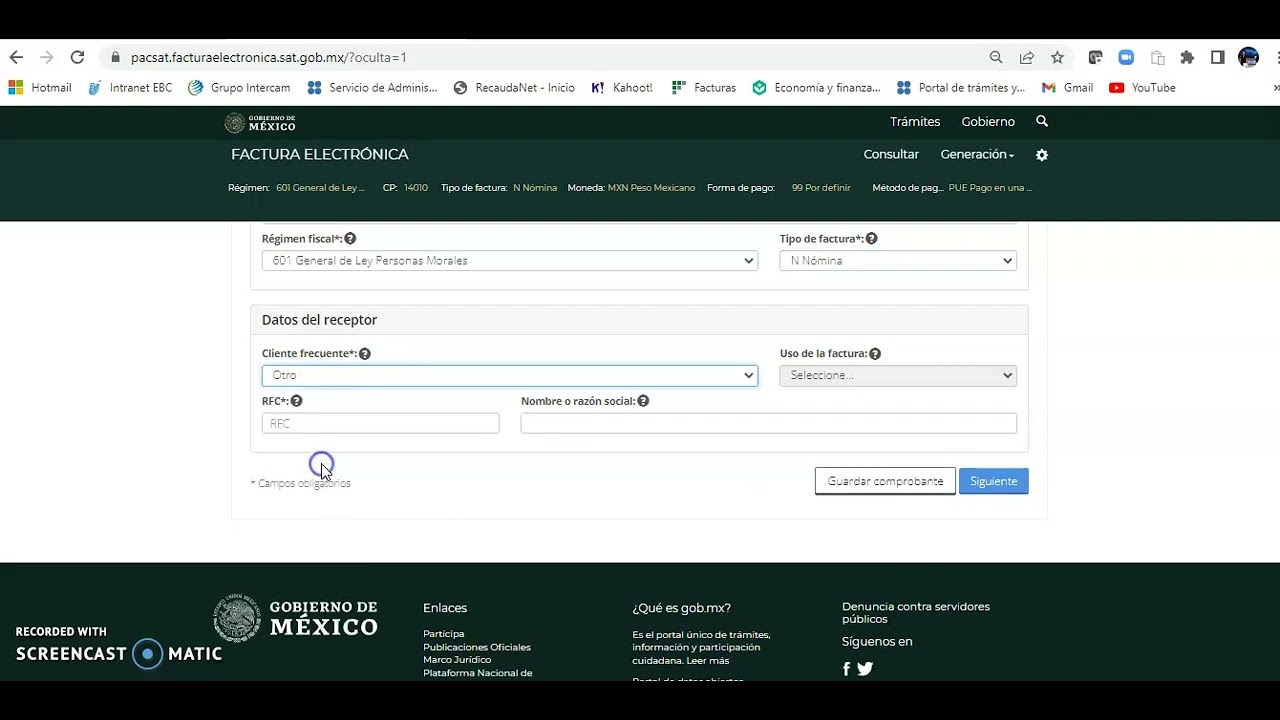 Recibo Asimilados