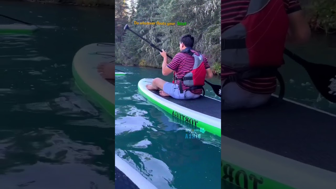 Kayaking at Two Jack lake Banff Alberta amazing experience 