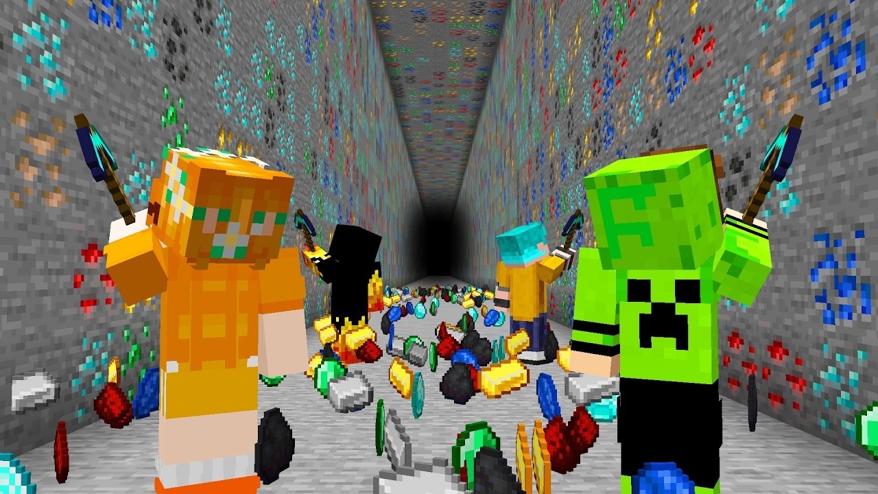 MINEREI 9,876.543 BLOCOS pra FRENTE no Minecraft!